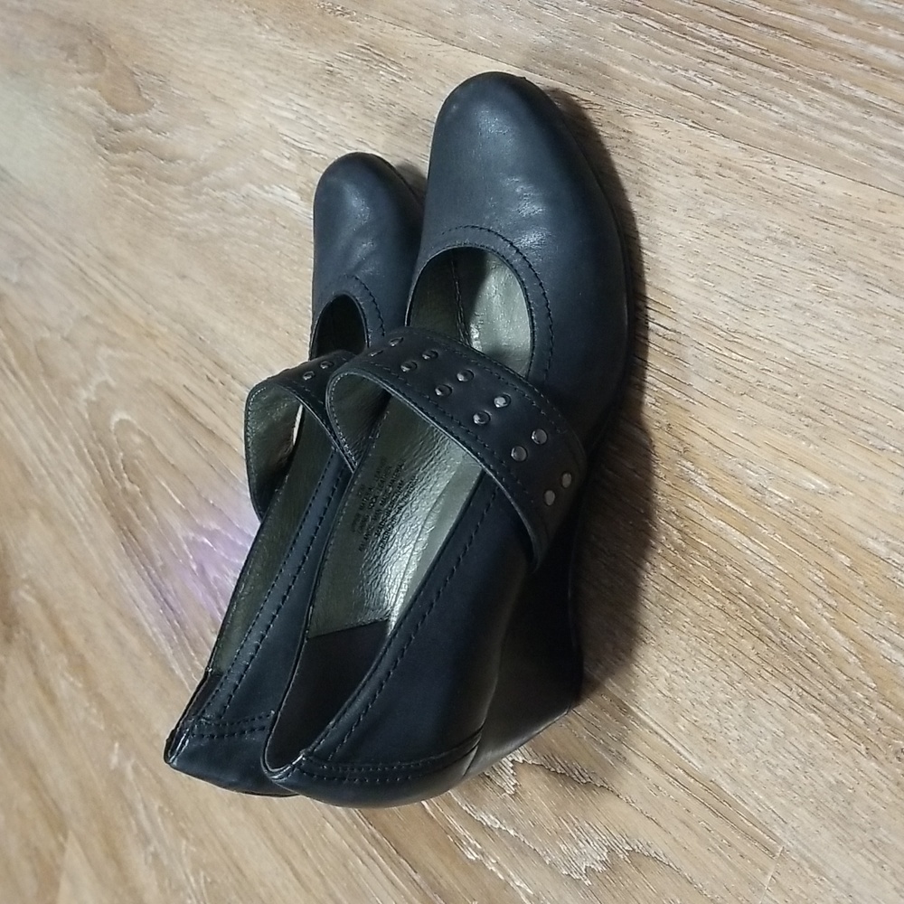 (EU37) Roberto Vianni Leather Mary Jane Wedge Heels - Picture 2 of 11